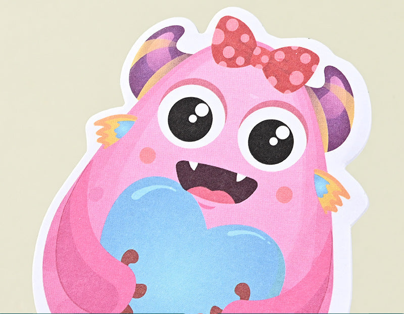 Wholesale Cartoon cute animal alien-shaped sticky notes