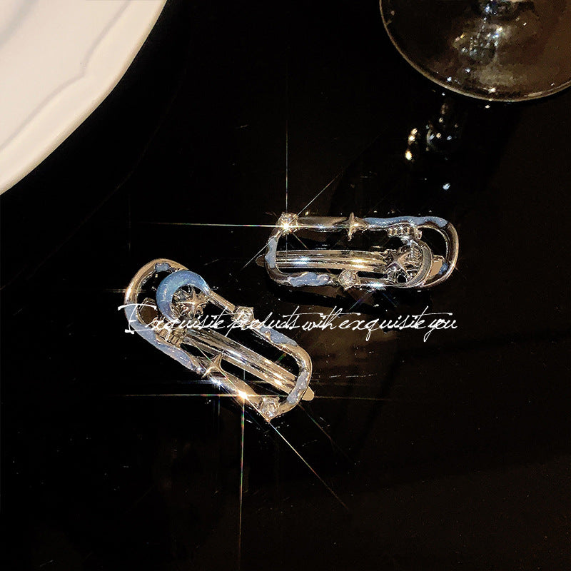 Wholesale Blue Star Hair Clip Side Bangs Clip