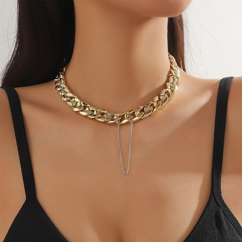Wholesale Double Layered Exaggerated Versatile Necklace