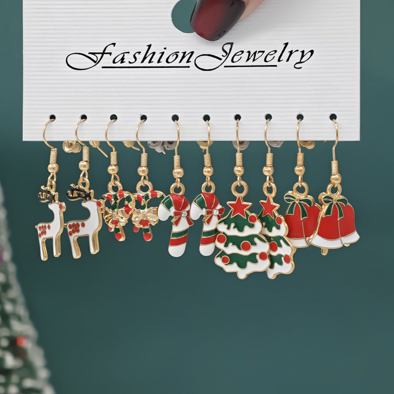 Wholesale Alloy Snowman  Gift Earrings