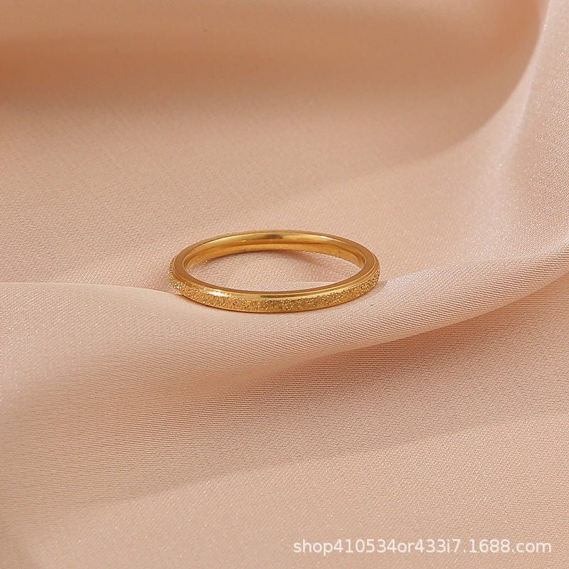 Wholesale Titanium Steel Luxury Diamond Ring