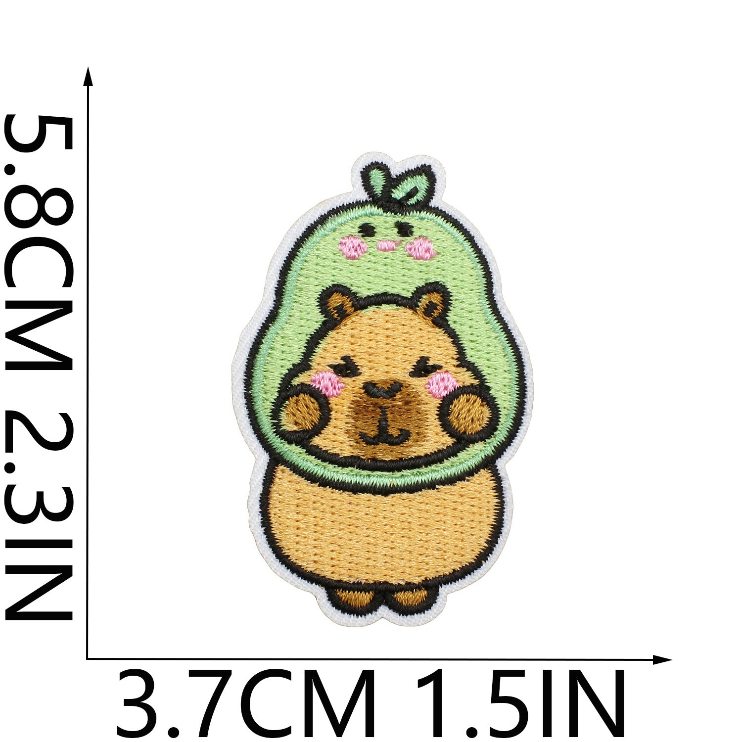 Wholesale Cartoon Capybara Embroidered Patch Decorative Accent For Clothing Stylish Gift For Boutique Resale