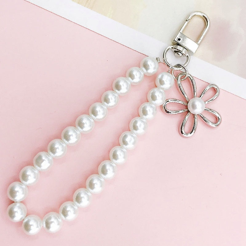 Wholesale Glass Pearl Pendants, Pentagram Pendant Chains, Mobile Phone Lanyards