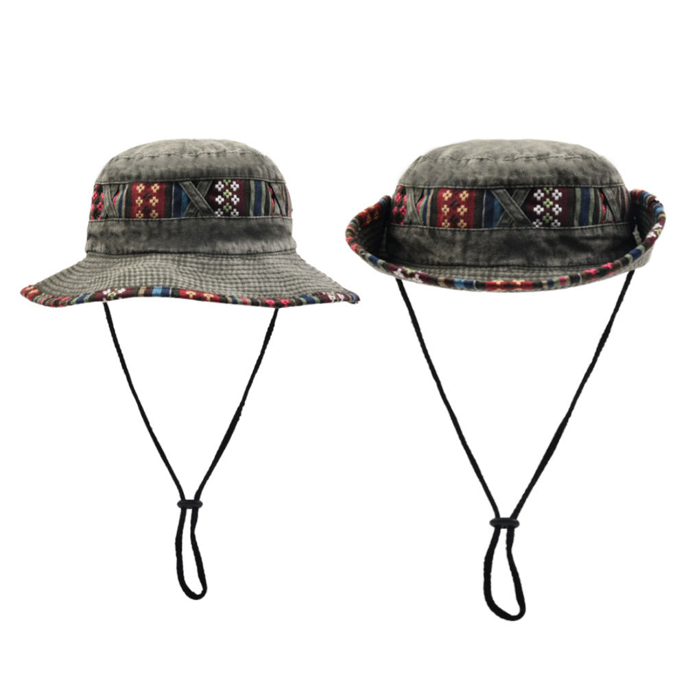 Sombrero de cubo de montañismo de color sólido de poliéster de poliéster al por mayor