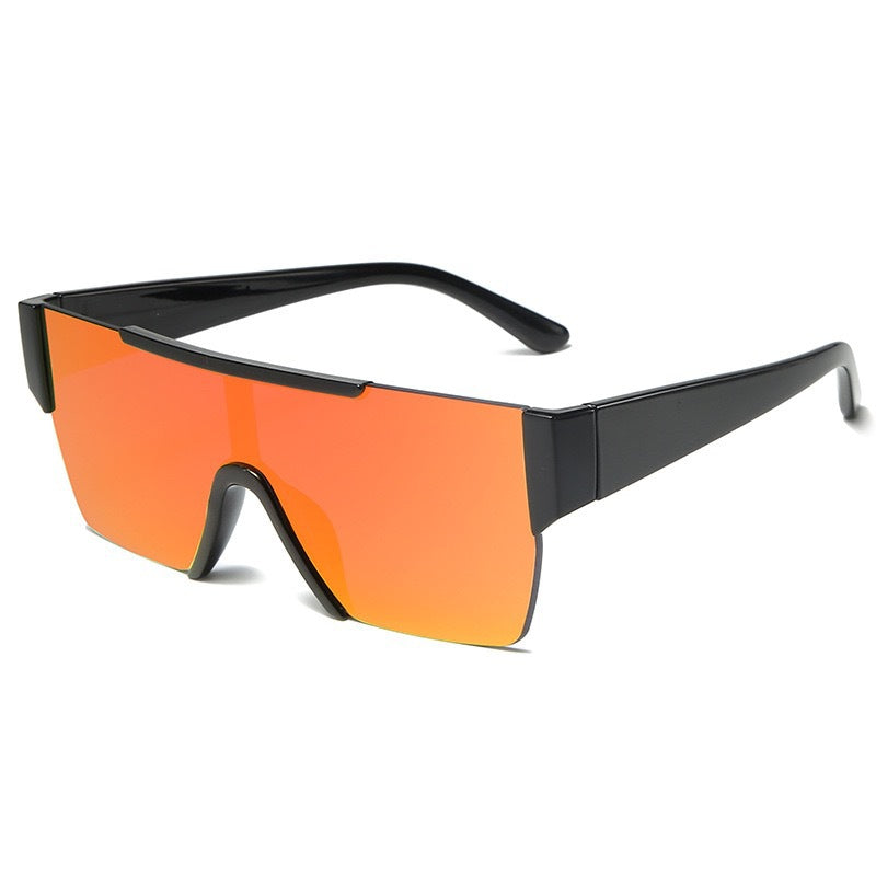 Wholesale One-piece large frame gradient sunglasses