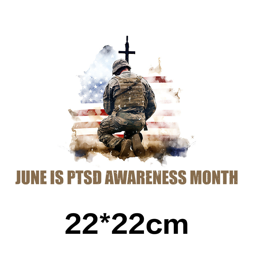 Wholesale Veteran  Letters UV DTF Ready To Press Transfers Wraps