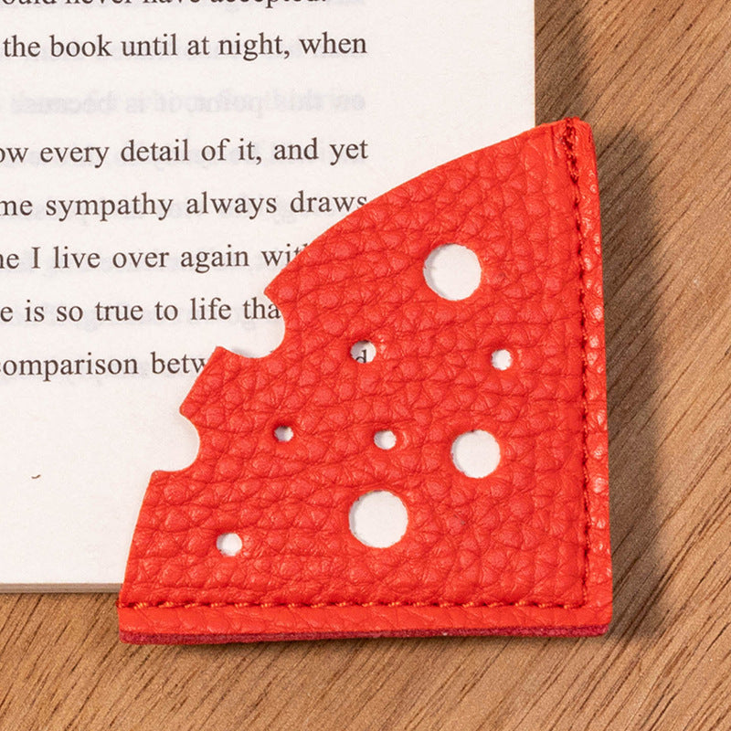 Wholesale Cheese Leather Bookmarks