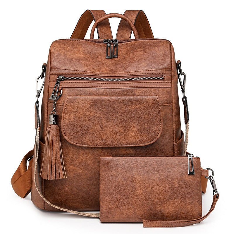 Wholesale Retro Fashion PU Leather Backpack