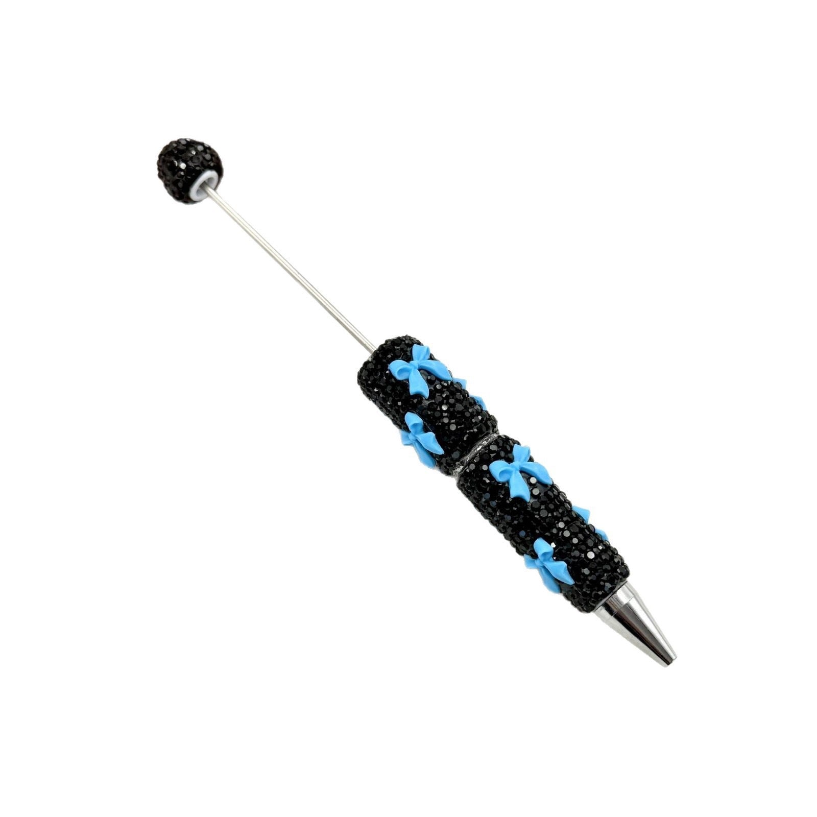 Wholesale 2pcs DIY Bow Full Rhinestone Beaded Pen Valentine' s Day Gift Pen