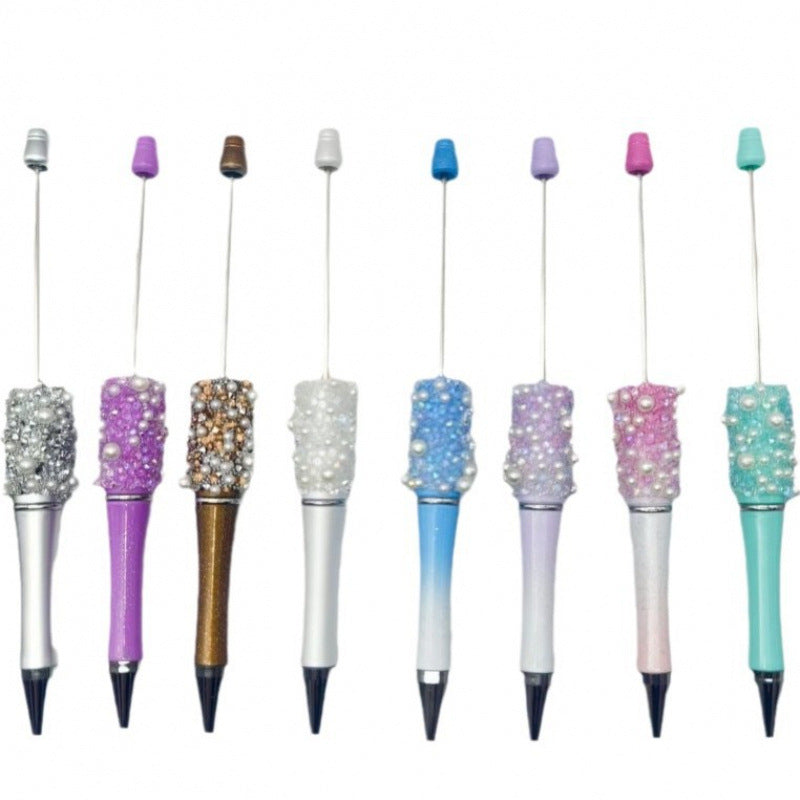 Wholesale DIY Pearl Star Bead Pen Educational Sugar Ballpoint Pen