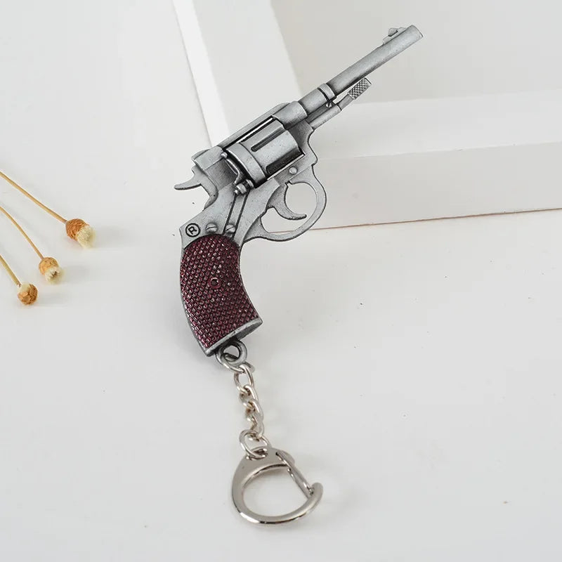Wholesale Metal Keychain Edge Accessories Smoke Bomb Hand Cannon Oil Tank Survival Gift Pendant Office Culture Educational Sup