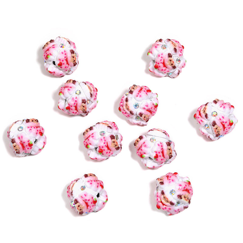 Wholesale 10pcs  Christmas cartoon  Acrylic Beads