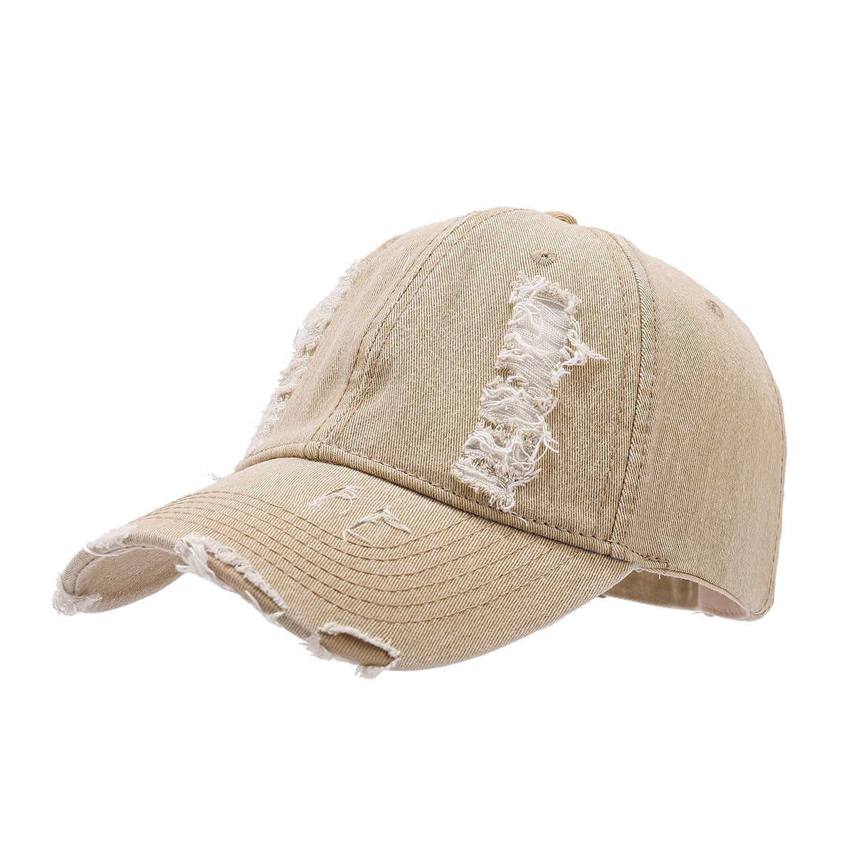 Wholesale Denim Vintage Washed Holes Versatile Fashion Baseball Cap