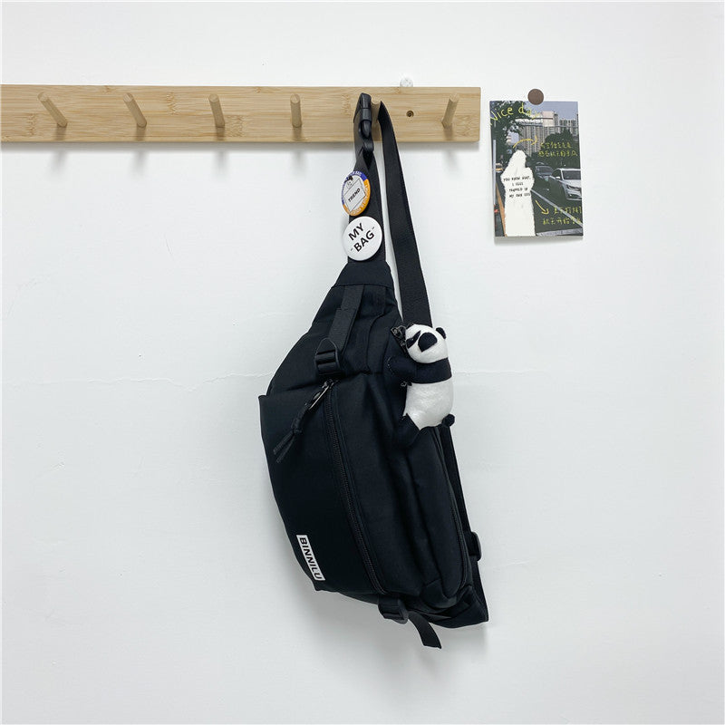 Wholesale Simple chest bag sports student women's single shoulder bag versatile crossbody bag casual waist bag