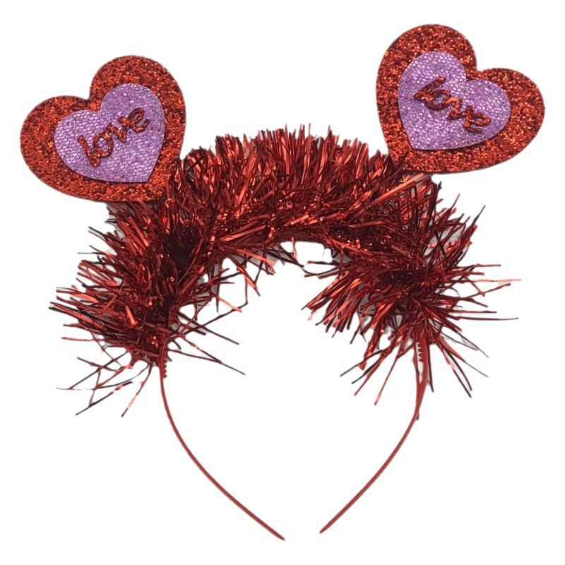 Wholesale New love valentine's day hairband creative sequins dance valentine's day hair accessories bachelor party photo decoration headband