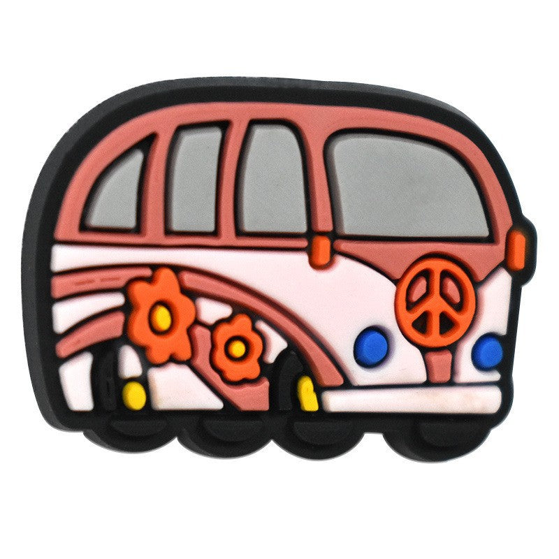 Wholesale Random 100pcs  Cartoon Love and Peace  Focal Beads