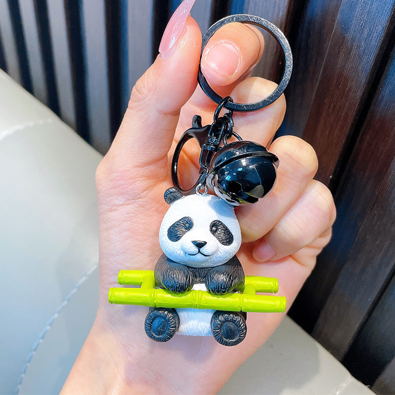 Wholesale Hug Bamboo Panda Delicate Bamboo Cute Panda KeyChain