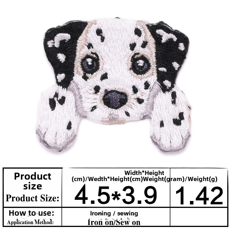 Wholesale Puppy Head Animal Embroidery Patch