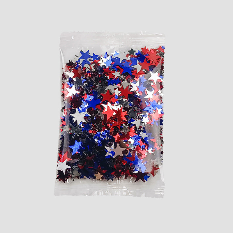 Wholesale 10MM flat mixed three-color star sequins