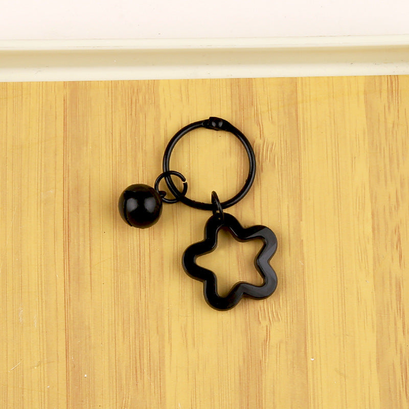 Wholesale Small fresh colorful flower bell keychain