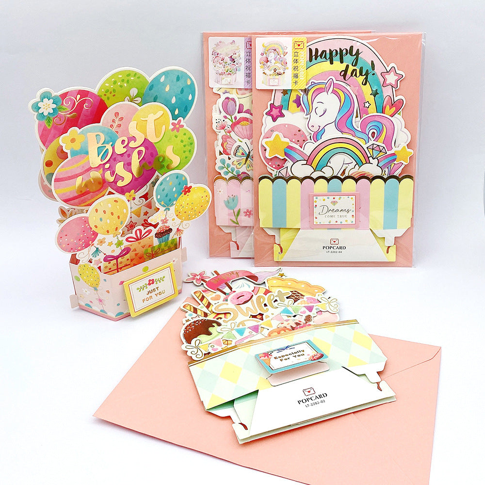 Wholesale Mother's Day 3D Paper Sculpture Greeting Card Decorative Ornaments