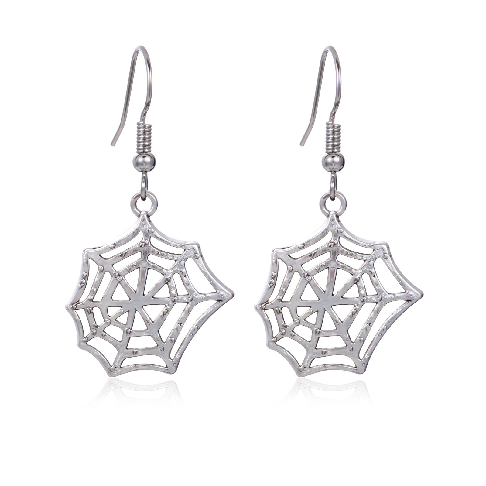 Wholesale  Skull Pumpkin Earrings Silver Tone Zinc Alloy Rhinestone Jewelry Party Wear For Women