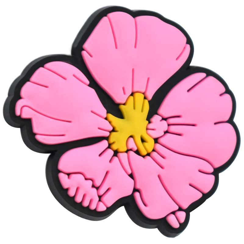 Wholesale Random 100pcs Colored Flower Shaped Focal Beads