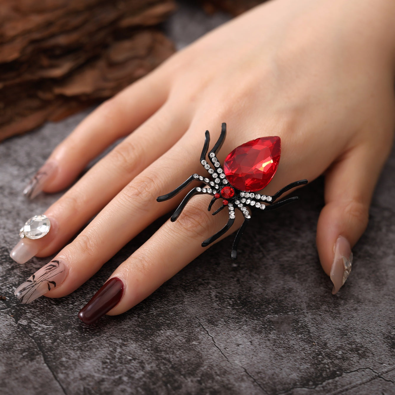 Wholesale dark statement open rings