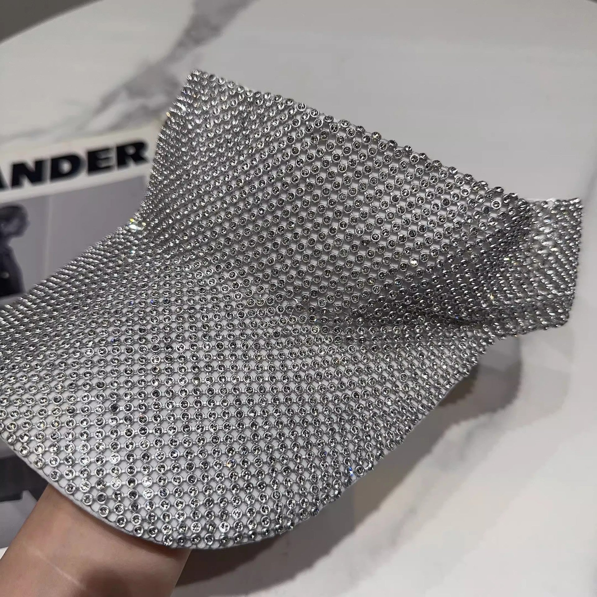 Wholesale Fashion Hollow Top Rhinestone-embellished Versatile Baseball Cap