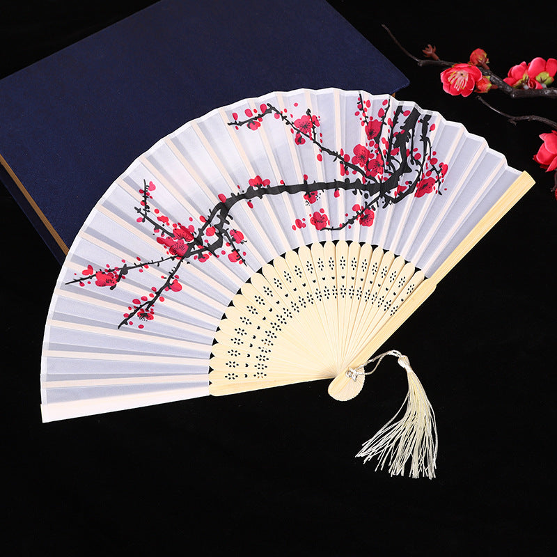 Wholesale Ancient Style Classical Cloth Folding Fan
