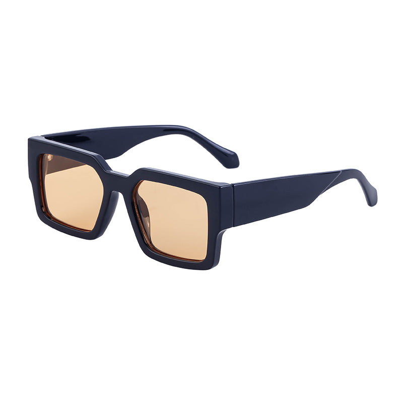 Wholesale Square Frame Color Contrast PC Sunglasses
