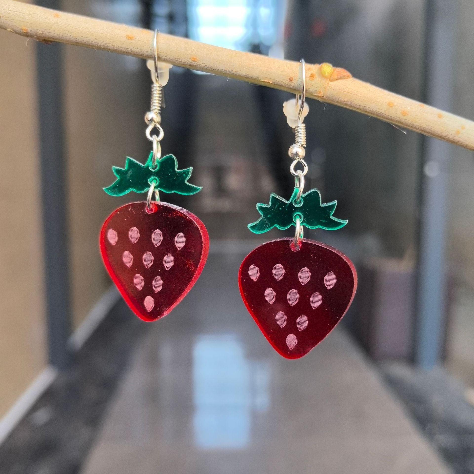 Wholesale Acrylic Fruit Creative Earrings