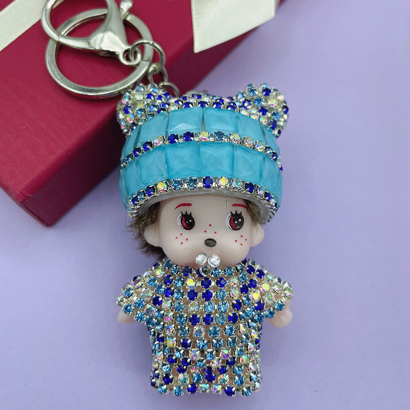 Wholesale Cartoon Doll Crystal Keychain