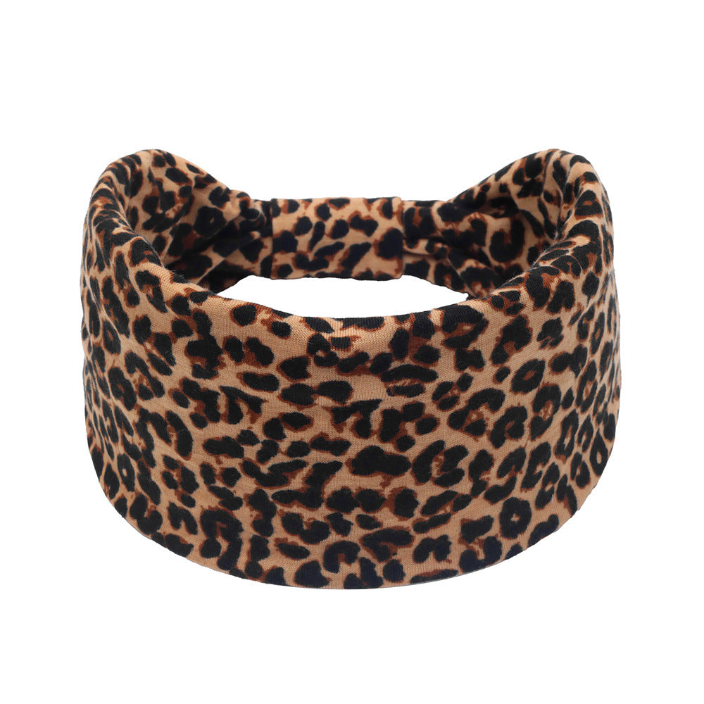 Wholesale Non-slip Bohemian Leopard Print Headband