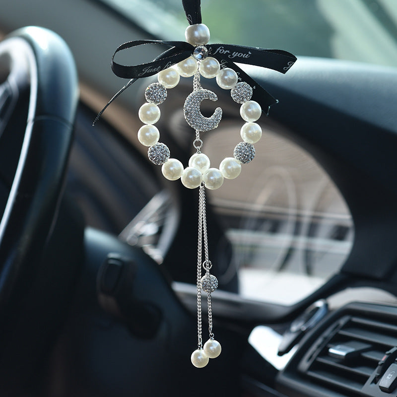 Wholesale Pearl Inlaid Diamond Soft Clay Car Accessories