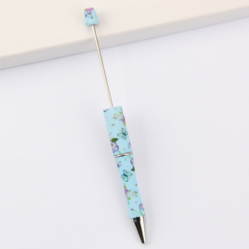 Wholesale Beadable Pens DIY for Beaded Cow Leopard Print Plastic Pen