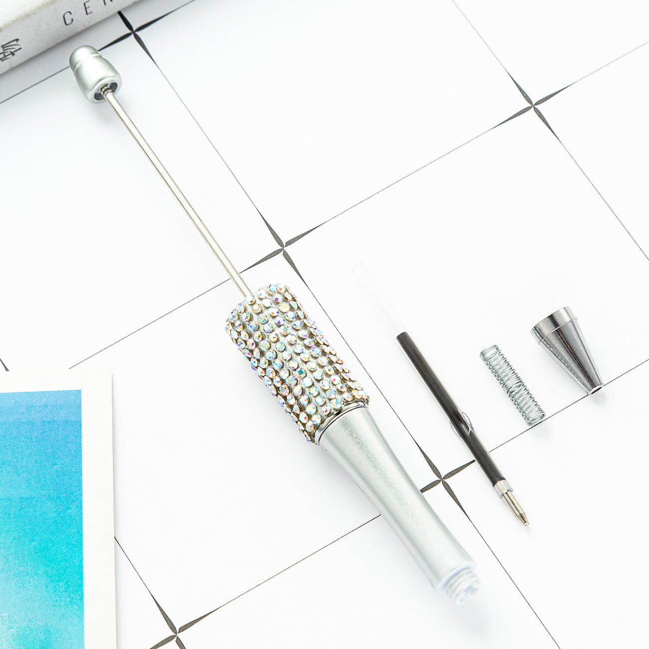 Wholesale Beadable Pens Rhinestone Pens Plastic Handmade Diamond Pen