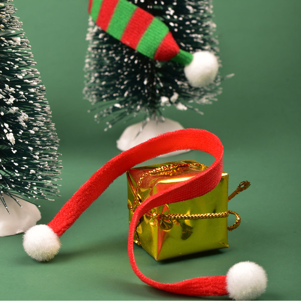 Wholesale 10pcs Christmas Mini f Woven Small f Red White Red Green Stripe