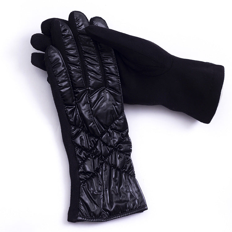 Wholesale Winter Women's Cycling Warmth and Plush Down Cotton Glove
