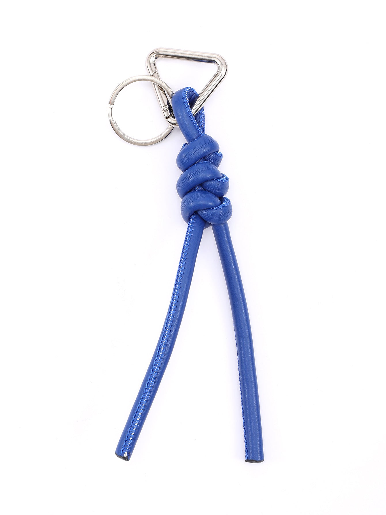 Wholesale Triangle PU Hand Woven Diamond Knot Keychains