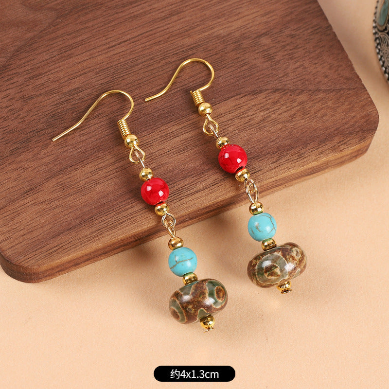 Wholesale Ethnic Style Retro Art Earrings