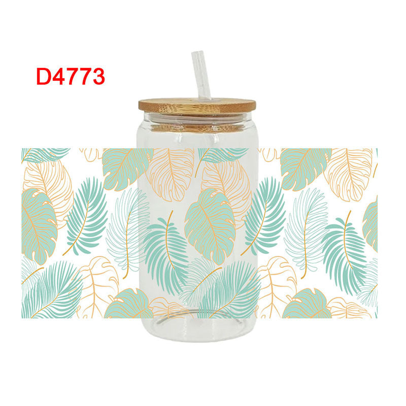 WholesaleYellow Flower Sunflower  16oz Cup UV DTF Wraps