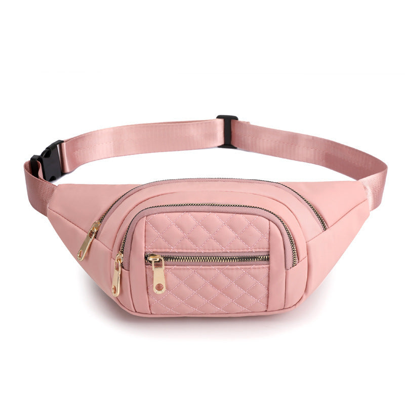 Wholesale Solid Color Nylon Crossbody Bag Shoulder Bag Outdoor Running Casual Multifunctional Waist Bag