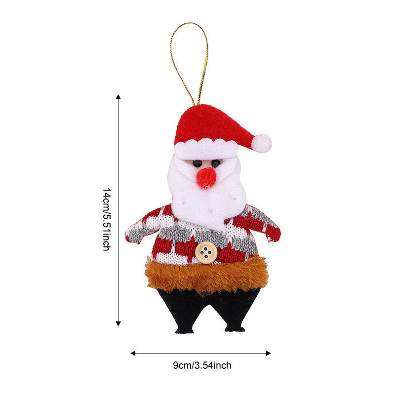 Wholesale Christmas tree ornaments  snowman  cartoon reindeer  bell ornaments