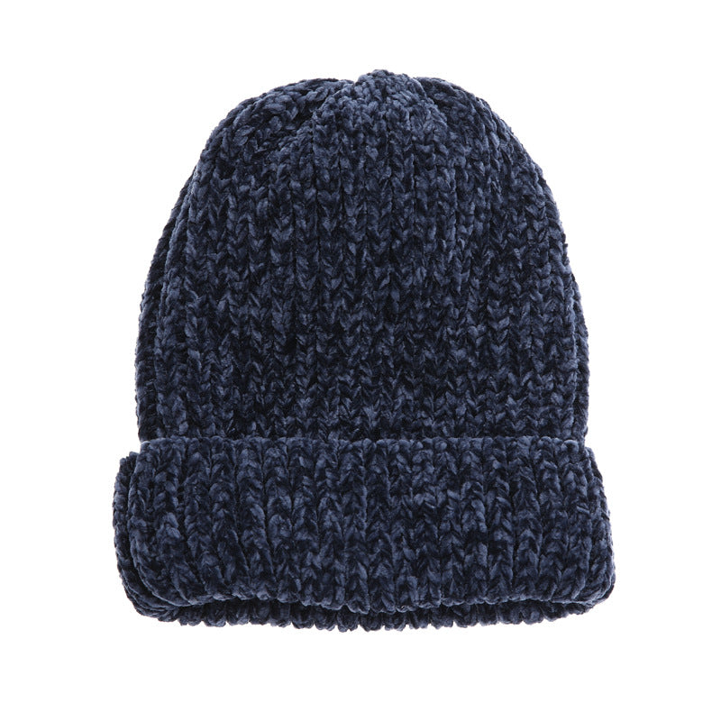 Wholesale Autumn and Winter Solid Colors Chenille Wool Hat