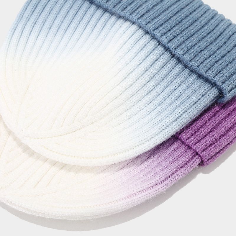 Wholesale Winter Tie Dye Wool Knitted Hat