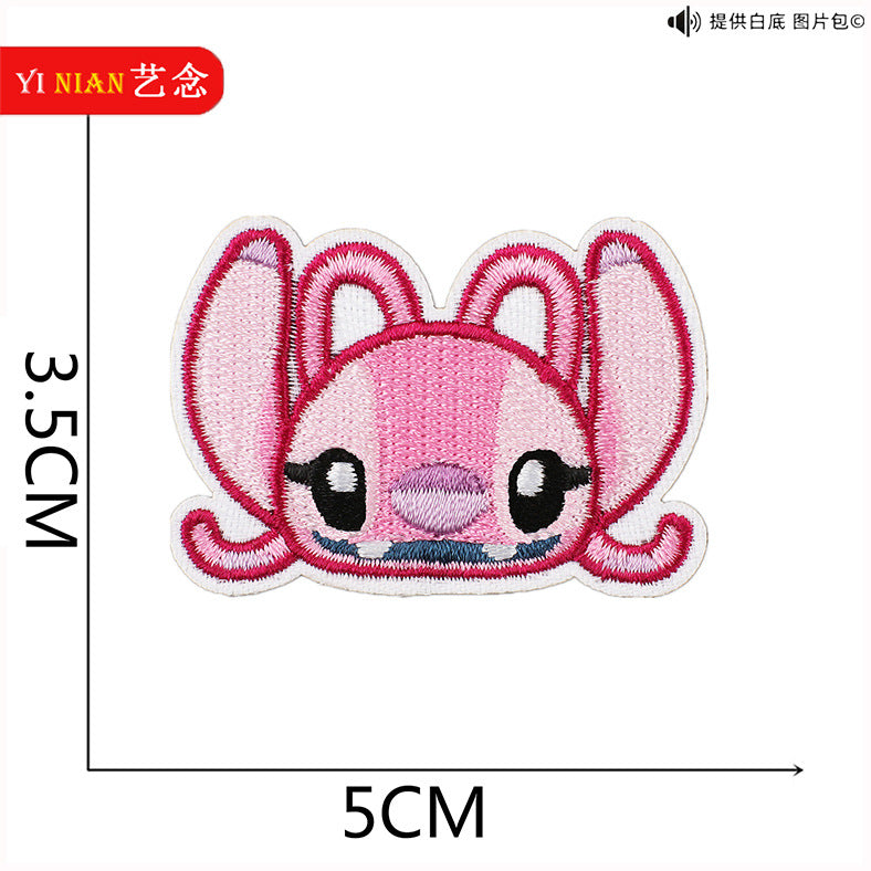 Wholesale Pink and Blue Cute Cartoon embroidery cloth stickers  patch OLY Exclusive