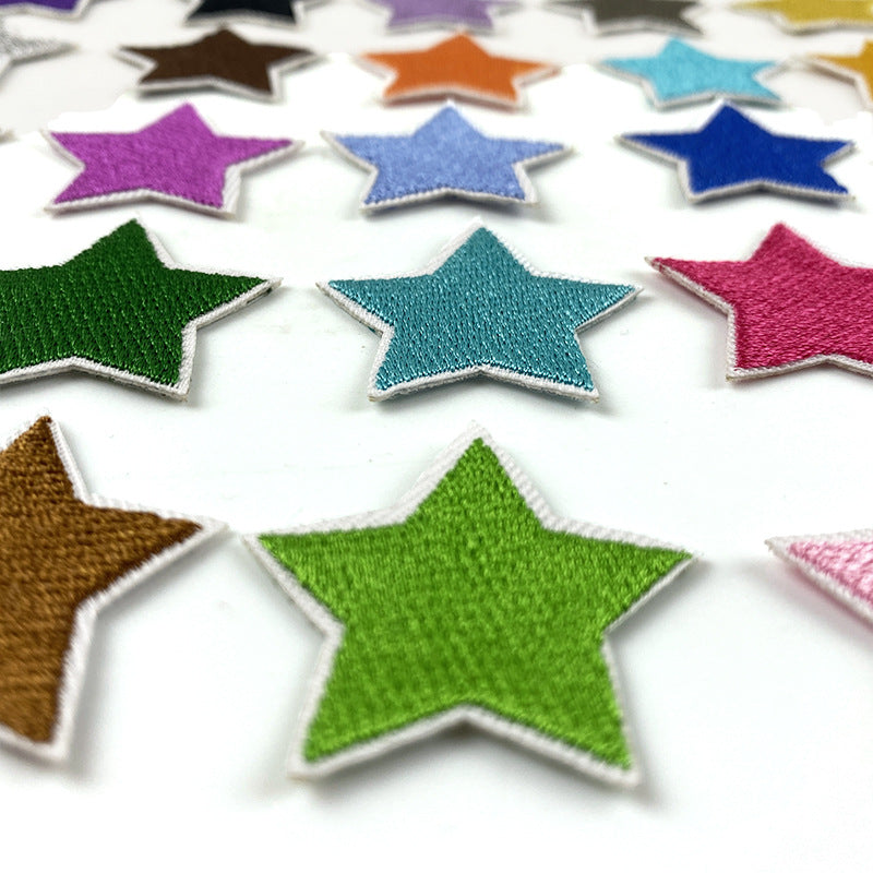 Wholesale Embroidered Star Patches 36 Pack Sew On Appliques For Clothing And Towels Fashion Accessory DIY Gift Resale
