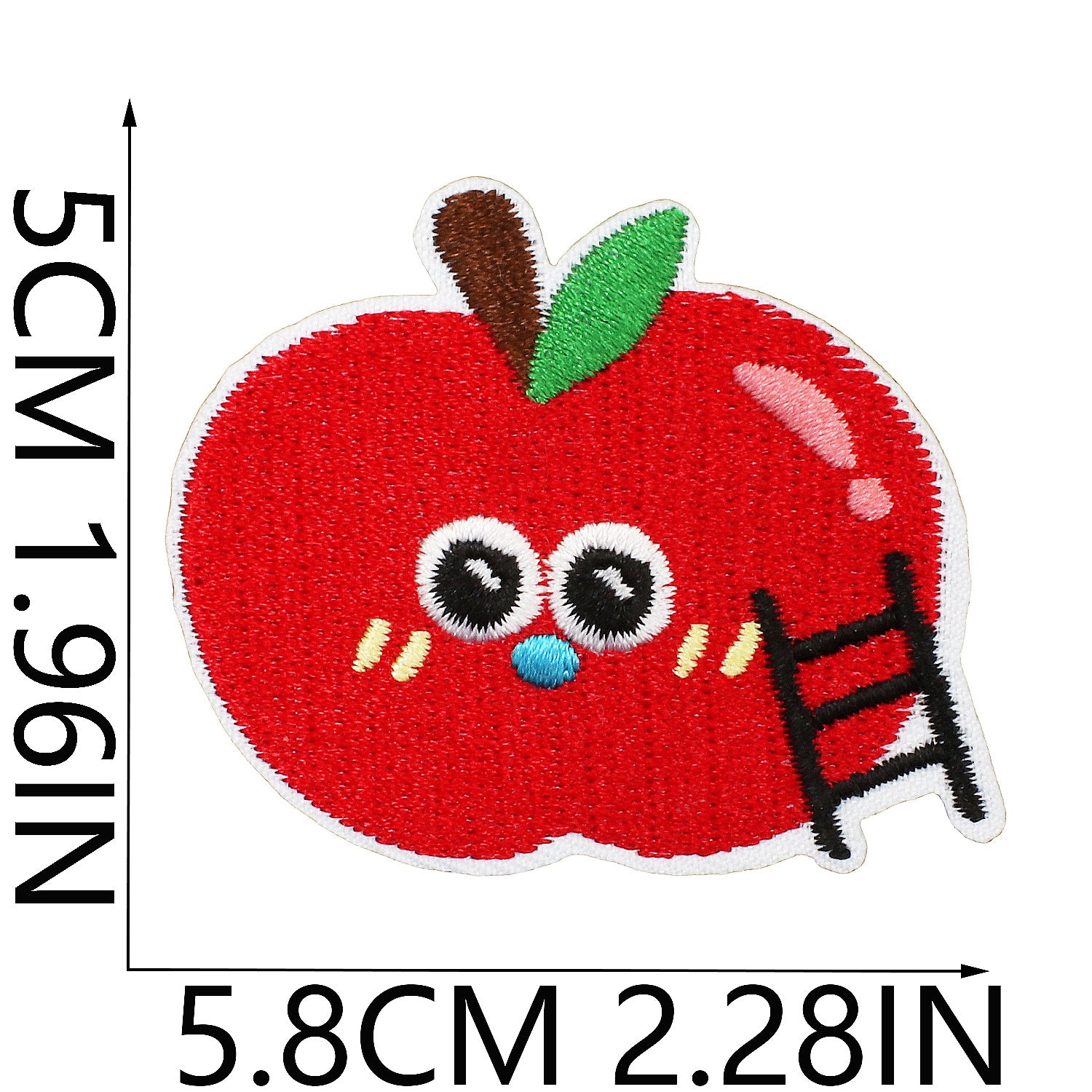 Wholesale Cartoon Apple Embroidered Fabric Patch Apple Cake Patch