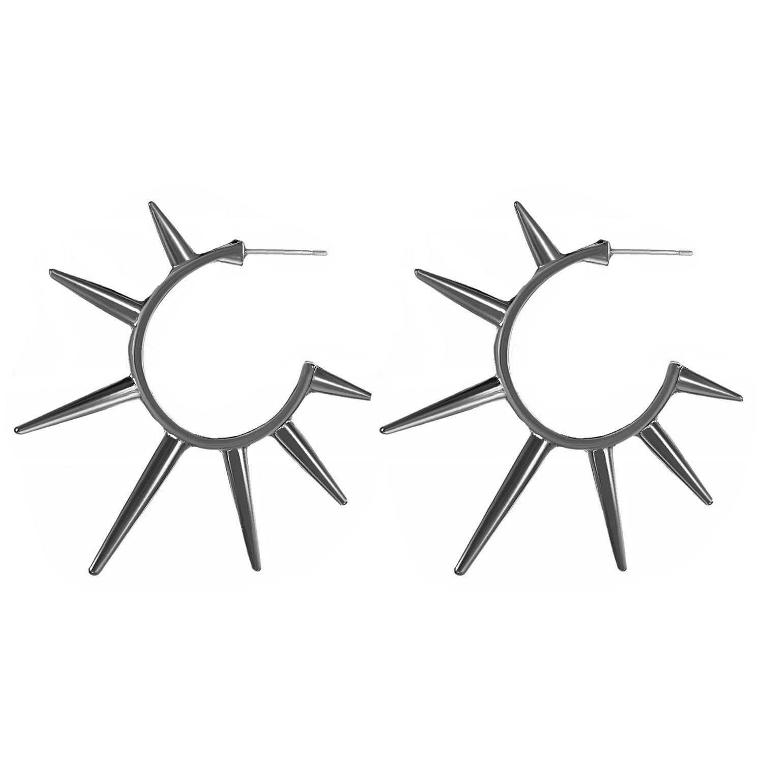 Wholesale Gothic Rivet Alloy Earrings